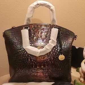 Brahmin Large Duxbury Black Pearl Ombré Melbourne bag only